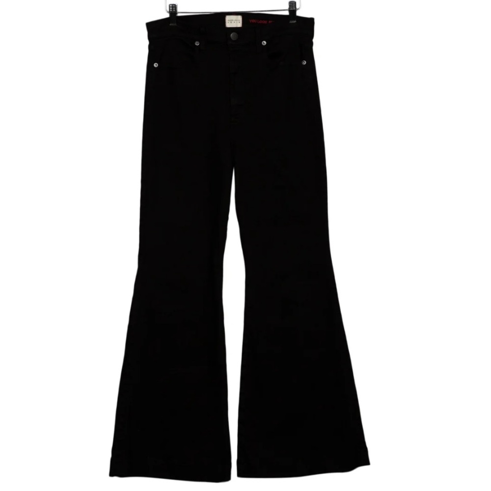 Alice + Olivia Black Flare Jeans